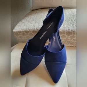 Chinese laundry d'orsay navy flats brand new never worn size 8.5